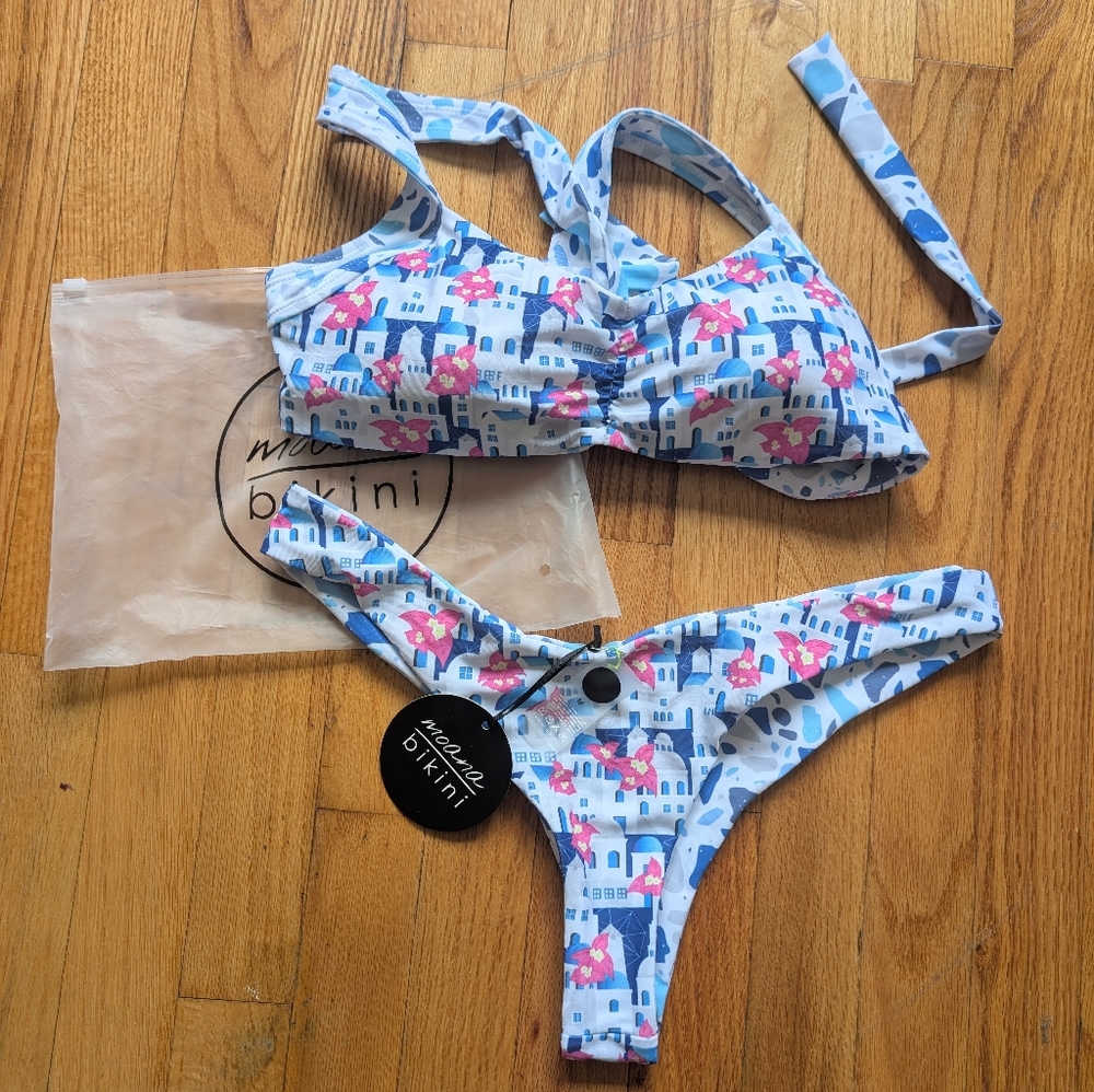 Moana Bikini Reverseable Greek Isles Set